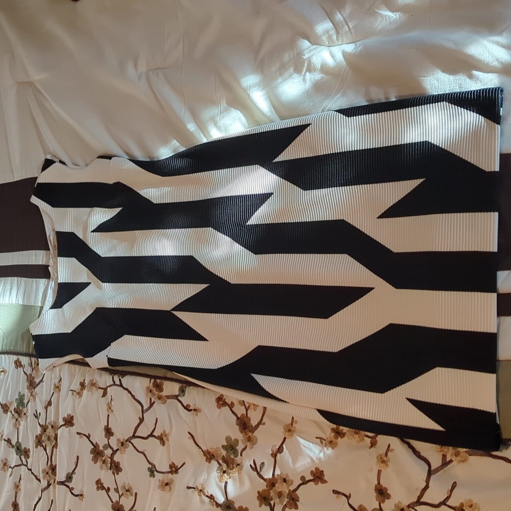 Cato black and off-white dress